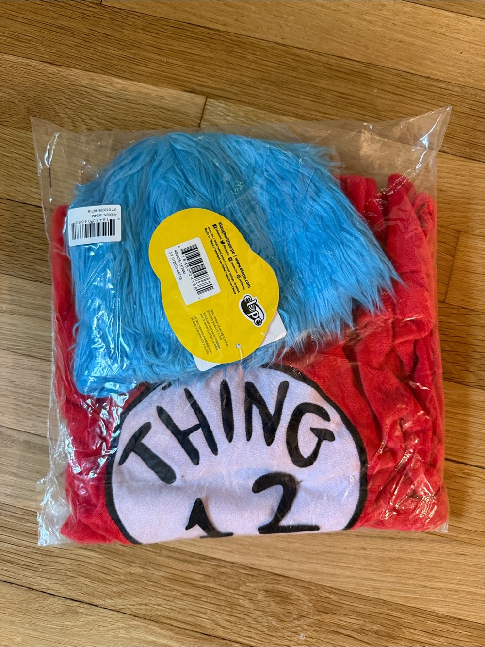 Thing 1 & 2 Kids Costume Set with Blue Wig - 18/24 month